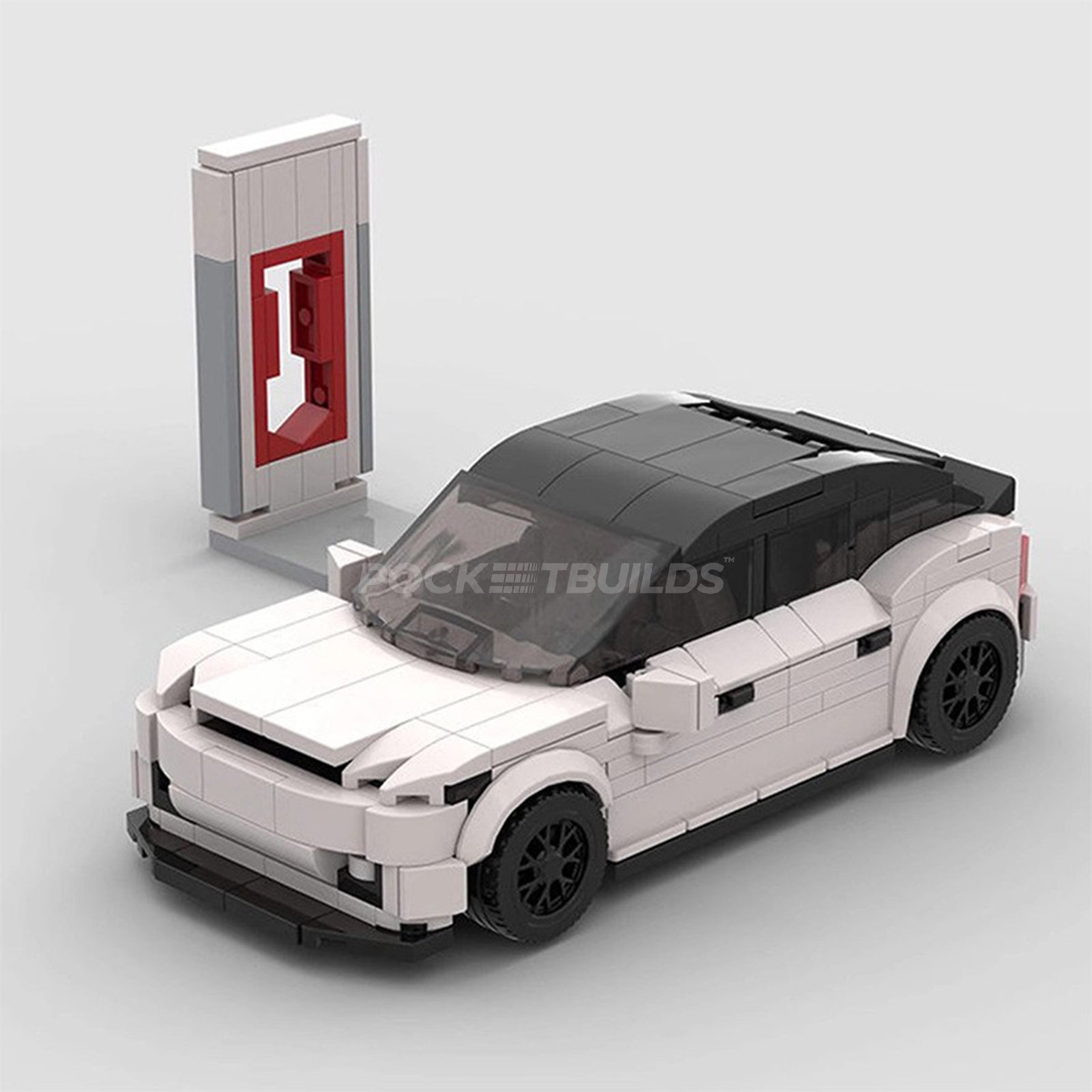 Tesla Model 3 y estación de carga